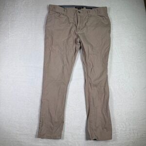 Michael Kors Parker Slim Fit Mens Chino Pants Beige Size 34x30